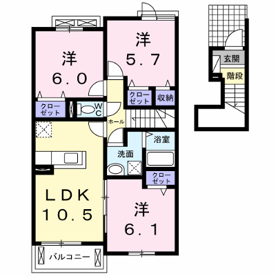 アルドールＨ 202【管理NO：1-020801701-02020】 ★家具家電は申し込み後に搬入します★ ★2026年10月下旬入居可能★の物件画像