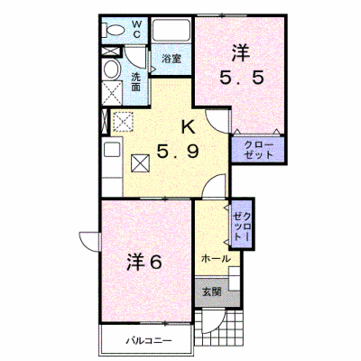 エミールＢ 101【管理NO：1-011085902-01010】 ★家具家電は申し込み後に搬入します★ ★2026年10月中旬入居可能★の物件画像