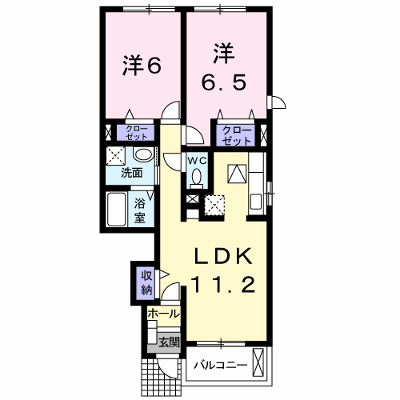 ブランシェＢ 105【管理NO：1-015219302-01040】 ★家具家電は申し込み後に搬入します★の物件画像
