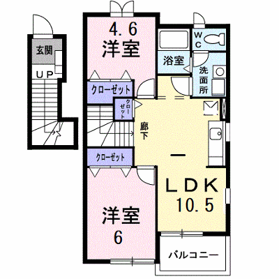 アルモニーＢ 201【管理NO：1-012512002-02010】 ★家具家電は申し込み後に搬入します★ ★2026年10月中旬入居可能★の物件画像