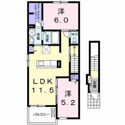 ルミナール 201【管理NO：1-025511601-02010】 ★家具家電は申し込み後に搬入します★ ★2026年11月上旬入居可能★の物件画像