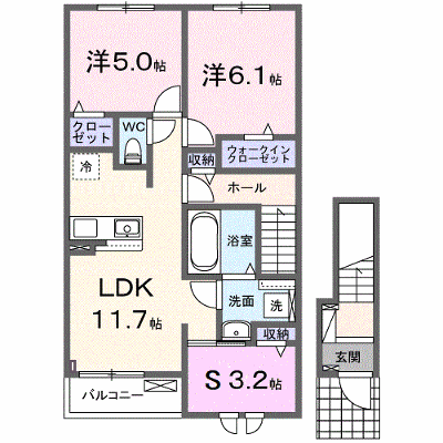ロータス三室　Ｆ 202【管理NO：1-027709803-02020】 ★家具家電は申し込み後に搬入します★ ★2027年03月下旬入居可能★の物件画像
