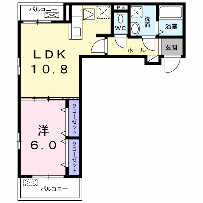 クレール　パル 102【管理NO：1-025761401-01020】 ★家具家電は申し込み後に搬入します★ ★2026年10月下旬入居可能★の物件画像