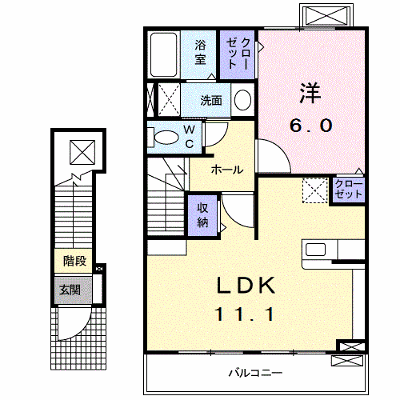 エスポワール 203【管理NO：1-015866901-02030】 ★家具家電は申し込み後に搬入します★の物件画像