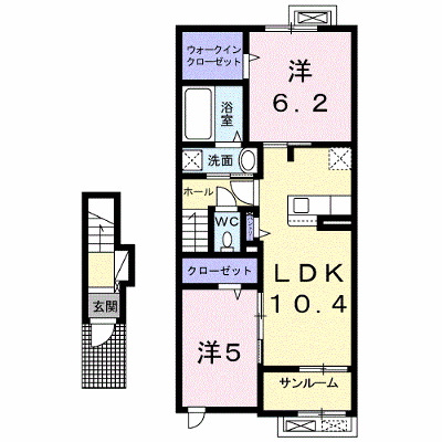 セブンヒルズガーデン上除 202【管理NO：1-025925701-02020】 ★家具家電は申し込み後に搬入します★ ★2026年11月中旬入居可能★の物件画像