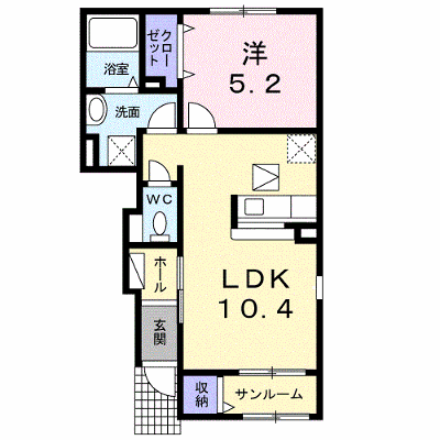 プリートⅠ 103【管理NO：1-018323301-01030】 ★家具家電は申し込み後に搬入します★ ★2026年11月上旬入居可能★の物件画像