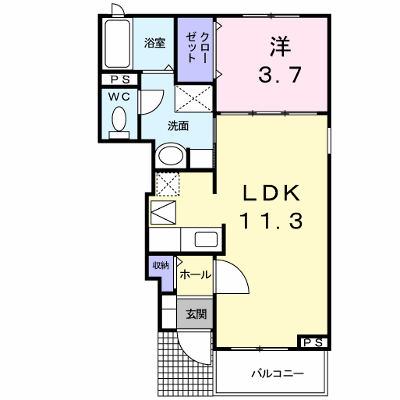 ジラ・ソーレ　天神 103【管理NO：1-014530701-01030】 ★家具家電は申し込み後に搬入します★の物件画像