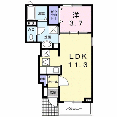 カーサ・プラシード 103【管理NO：1-017281201-01030】 ★家具家電は申し込み後に搬入します★ ★2026年11月上旬入居可能★の物件画像