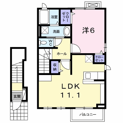 グローヴⅨ 203【管理NO：1-023212901-02030】 ★家具家電は申し込み後に搬入します★ ★2026年10月下旬入居可能★の物件画像