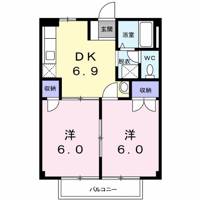 メゾンハピネス 102【管理NO：1-006069601-01020】 ★家具家電は申し込み後に搬入します★ ★2026年11月中旬入居可能★の物件画像