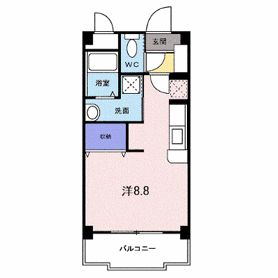 第２和光ヒルズ 206【管理NO：1-012855801-02060】 ★家具家電は申し込み後に搬入します★ ★2026年10月下旬入居可能★の物件画像