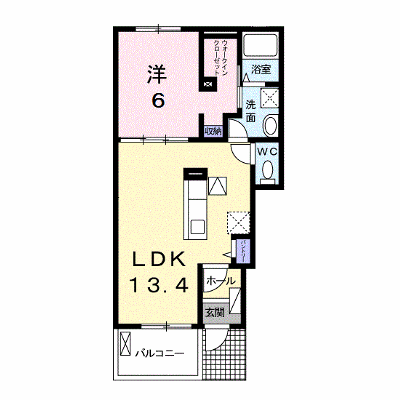 セリーンＡ 102【管理NO：1-019060201-01020】 ★家具家電は申し込み後に搬入します★ ★2026年10月下旬入居可能★の物件画像