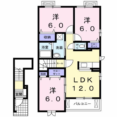 メゾン・ド・ファミーユ 205【管理NO：1-016212301-02040】 ★家具家電は申し込み後に搬入します★ ★2026年10月下旬入居可能★の物件画像