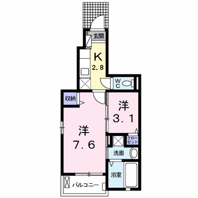 ツバキハイツ 106【管理NO：1-024979501-01050】 ★家具家電は申し込み後に搬入します★ ★2026年09月下旬入居可能★の物件画像