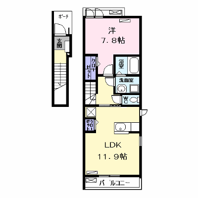 ロータス 201【管理NO：1-024052901-02010】 ★家具家電は申し込み後に搬入します★の物件画像