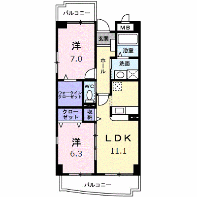 サンライズ２１ 407【管理NO：1-013890001-04060】 ★家具家電は申し込み後に搬入します★ ★2026年10月下旬入居可能★の物件画像