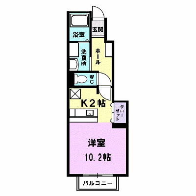 メゾンパレェ 102【管理NO：1-012750301-01020】 ★家具家電は申し込み後に搬入します★ ★2026年10月下旬入居可能★の物件画像