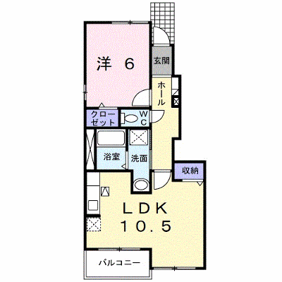 プリム・ローズ 103【管理NO：1-013949201-01030】 ★家具家電は申し込み後に搬入します★ ★2026年10月下旬入居可能★の物件画像