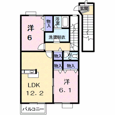 ローズ・アヴェニュー　Ⅱ 202【管理NO：1-010878201-02020】 ★家具家電は申し込み後に搬入します★ ★2026年10月下旬入居可能★の物件画像