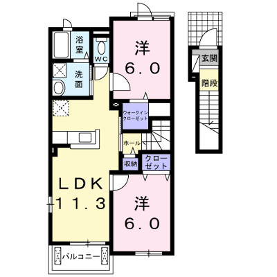 Ｔｉｎｙ　ｈｏｍｅ－Ⅱ 202【管理NO：1-020227802-02020】 ★家具家電は申し込み後に搬入します★ ★2026年10月下旬入居可能★の物件画像