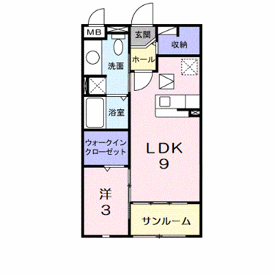 ラフェリア 103【管理NO：1-020670201-01030】 ★家具家電は申し込み後に搬入します★ ★2026年10月中旬入居可能★の物件画像