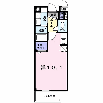 エアリーイースト 207【管理NO：1-015193501-02060】 ★家具家電は申し込み後に搬入します★の物件画像