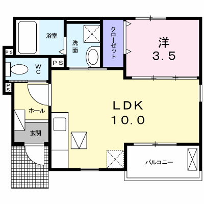 ヴィラノール加島Ⅱ 103【管理NO：1-019081701-01030】 ★家具家電は申し込み後に搬入します★ ★2026年10月下旬入居可能★の物件画像