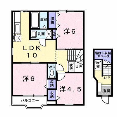 ソレアードガーデンⅠ 201【管理NO：1-007461601-02010】 ★家具家電は申し込み後に搬入します★ ★2026年10月下旬入居可能★の物件画像