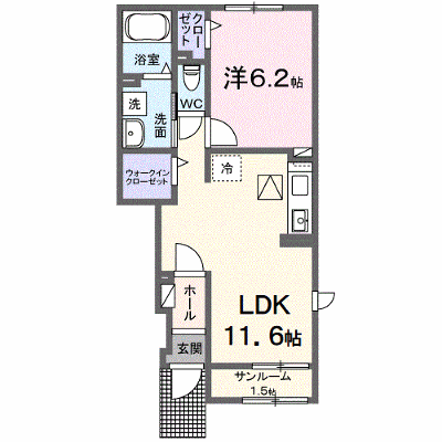 アーバン桜 104【管理NO：1-027543501-01040】 ★家具家電は申し込み後に搬入します★ ★2026年10月中旬入居可能★の物件画像