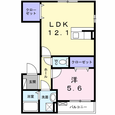 ラ　ラ・シャト－美登利パートⅡ 201【管理NO：1-018792901-02010】 ★家具家電は申し込み後に搬入します★ ★2026年10月下旬入居可能★の物件画像