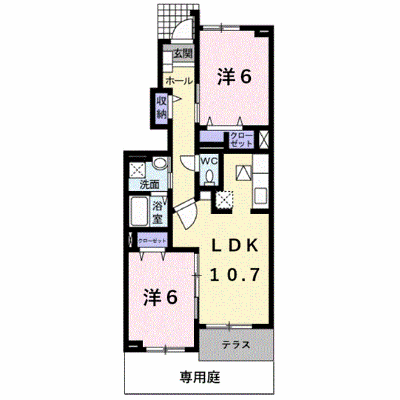 クラール・ミルト　Ｆ．Ｕ 103【管理NO：1-015747701-01030】 ★家具家電は申し込み後に搬入します★ ★2026年10月下旬入居可能★の物件画像
