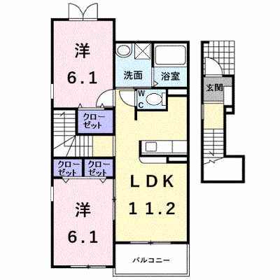 クラール・ベルＦ・Ｕ 206【管理NO：1-013724801-02050】 ★家具家電は申し込み後に搬入します★ ★2026年12月中旬入居可能★の物件画像