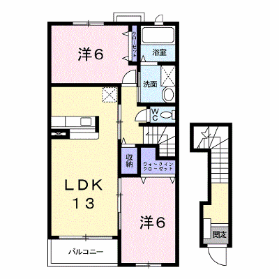 ヴァンテリュイソー 205【管理NO：1-014312301-02040】 ★家具家電は申し込み後に搬入します★ ★2026年10月下旬入居可能★の物件画像
