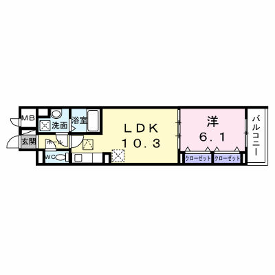 東釘貫丁３丁目アパート 105【管理NO：1-028573501-01040】 ★家具家電は申し込み後に搬入します★ ★2027年02月下旬入居可能★の物件画像