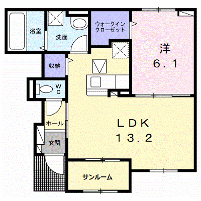 ヴィラ　アネラ 102【管理NO：1-026904201-01020】 ★家具家電は申し込み後に搬入します★ ★2026年11月中旬入居可能★の物件画像