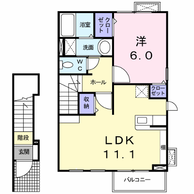 ジェイド　Ⅱ 205【管理NO：1-014922402-02040】 ★家具家電は申し込み後に搬入します★ ★2026年10月中旬入居可能★の物件画像