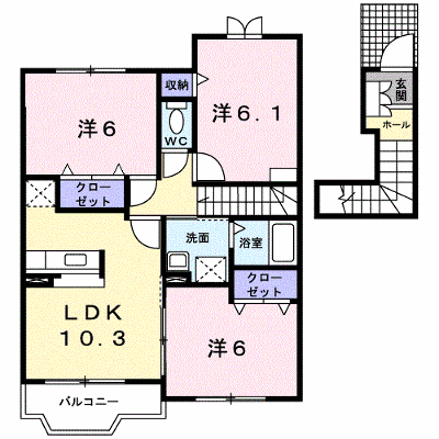 セレノⅡ 202【管理NO：1-012888001-02020】 ★家具家電は申し込み後に搬入します★ ★2026年11月中旬入居可能★の物件画像