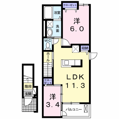 グランド・ルー　Ⅱ 203【管理NO：1-022020002-02030】 ★家具家電は申し込み後に搬入します★ ★2026年12月上旬入居可能★の物件画像