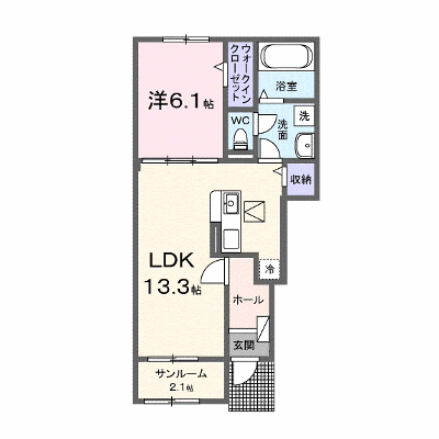 モダンヴィラＢ 102【管理NO：1-027482202-01020】 ★家具家電は申し込み後に搬入します★ ★2026年10月下旬入居可能★の物件画像