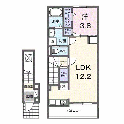 クラール中市　Ｂ 204【管理NO：1-027834202-02040】 ★家具家電は申し込み後に搬入します★ ★2026年11月中旬入居可能★の物件画像