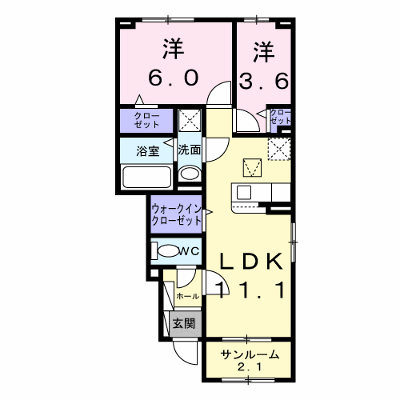 リベルテ 105【管理NO：1-028740701-01050】 ★家具家電は申し込み後に搬入します★ ★2027年02月中旬入居可能★の物件画像