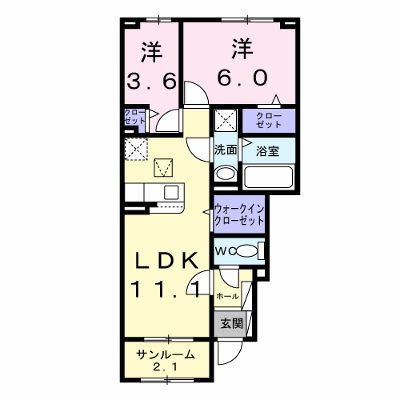 リベルテ 102【管理NO：1-028740701-01020】 ★家具家電は申し込み後に搬入します★ ★2027年02月中旬入居可能★の物件画像