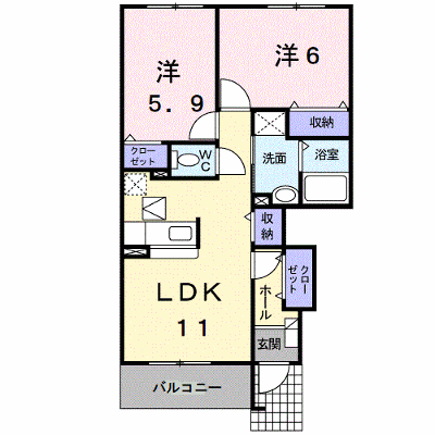 グリーンヒルガーデンＣ 103【管理NO：1-014662003-01030】 ★家具家電は申し込み後に搬入します★ ★2026年10月下旬入居可能★の物件画像