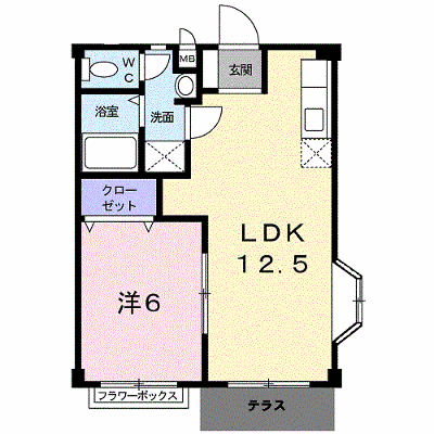 メゾン高野Ｂ 101【管理NO：1-004521602-01010】 ★家具家電は申し込み後に搬入します★ ★2026年10月下旬入居可能★の物件画像