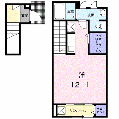 ブエナ・スエルテⅡ 202【管理NO：1-021708001-02020】 ★家具家電は申し込み後に搬入します★ ★2026年10月下旬入居可能★の物件画像