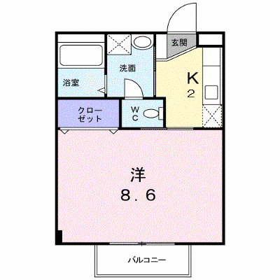 サニー徳重 202【管理NO：1-012010401-02020】 ★家具家電は申し込み後に搬入します★ ★2026年10月下旬入居可能★の物件画像