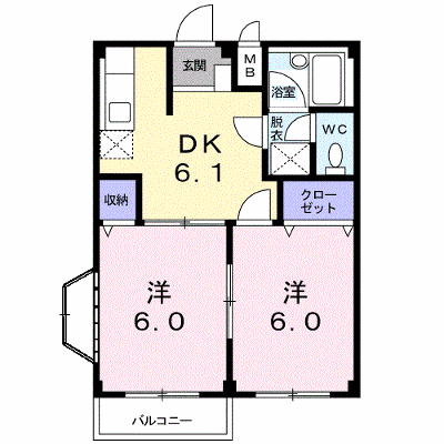 エルディム辻井 205【管理NO：1-001018001-02050】 ★家具家電は申し込み後に搬入します★ ★2026年10月下旬入居可能★の物件画像