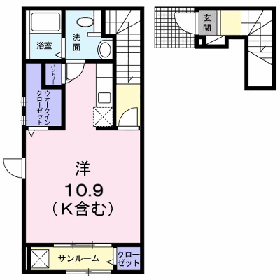 フェリーチェ 201【管理NO：1-022812001-02010】 ★家具家電は申し込み後に搬入します★ ★2026年10月下旬入居可能★の物件画像
