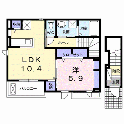 ジャン　ノーブル　Ｌ 201【管理NO：1-025531901-02010】 ★家具家電は申し込み後に搬入します★の物件画像