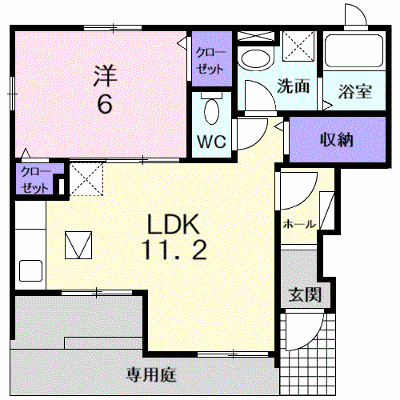 セイワ 101【管理NO：1-018499601-01010】 ★家具家電は申し込み後に搬入します★ ★2026年11月中旬入居可能★の物件画像